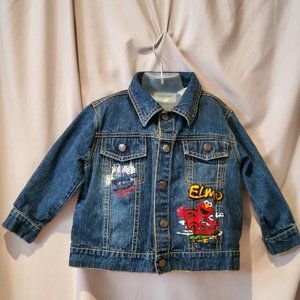 Sesame Street by Nanette Elmo Skater Denim Jacket